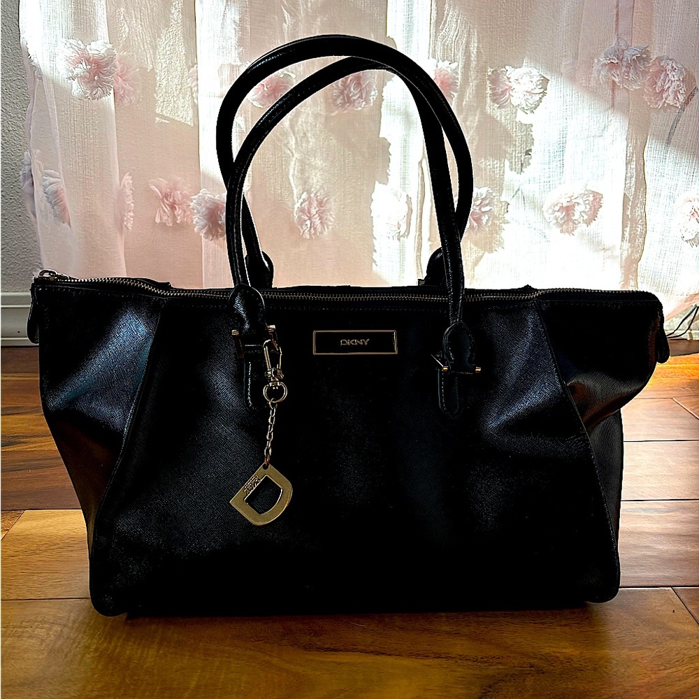Roomy DKNY Leather Satchel